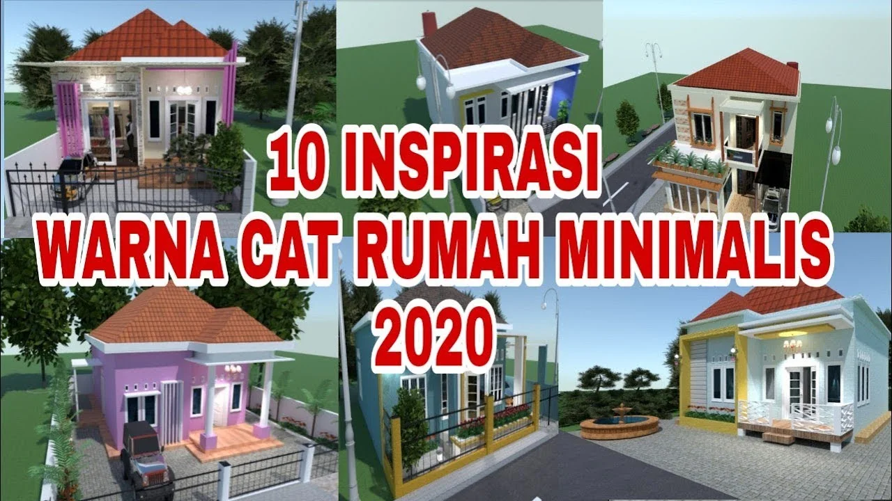 10 Inspirasi Warna Cat Rumah Minimalis 2020
