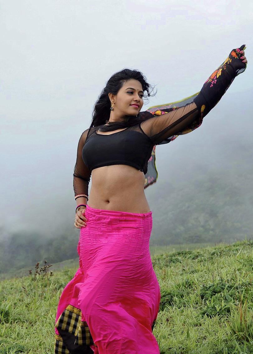 Actress Anjali Navel in Half Saree