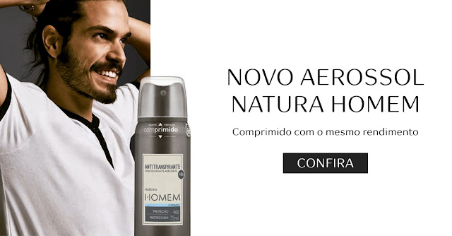  Desodorante Antitranspirante Aerossol Natura Homem - 75ml