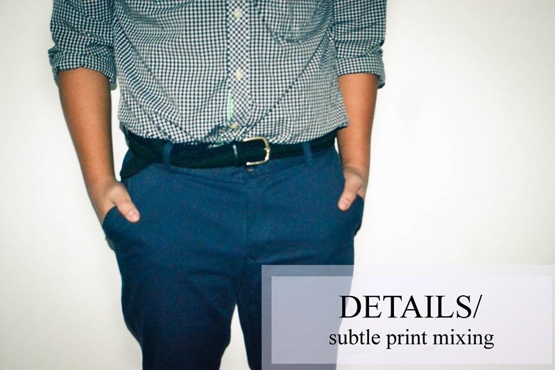 subtle print mixing