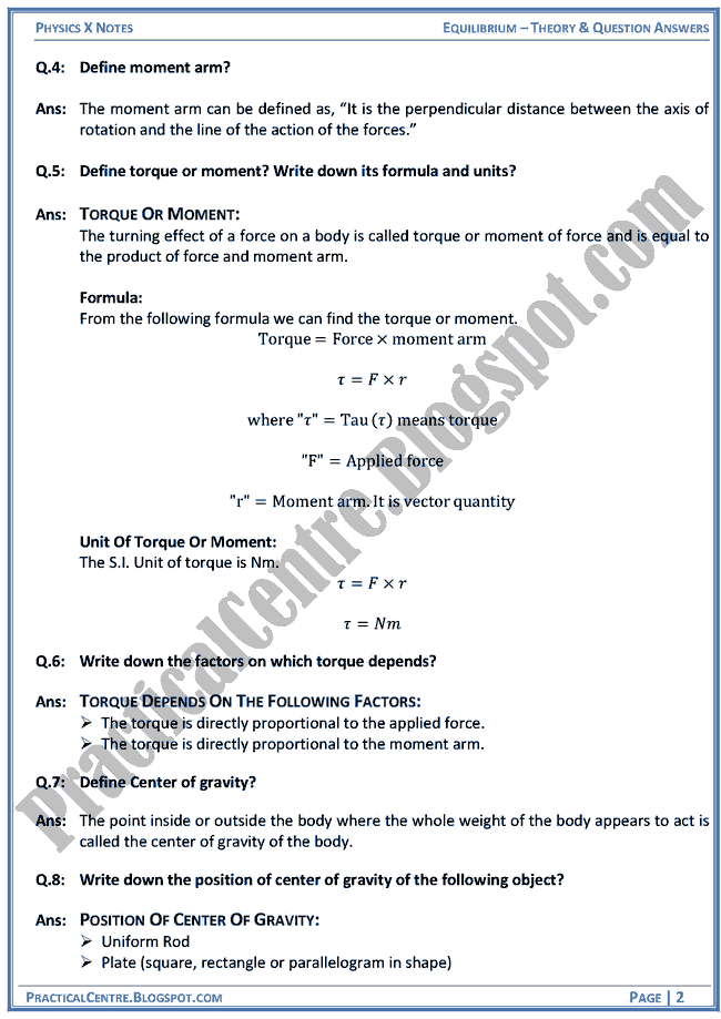 equilibrium-theory-and-question-answers-physics-x