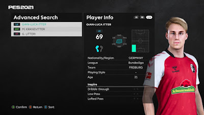 PES 2021 Faces Gian-Luca Itter