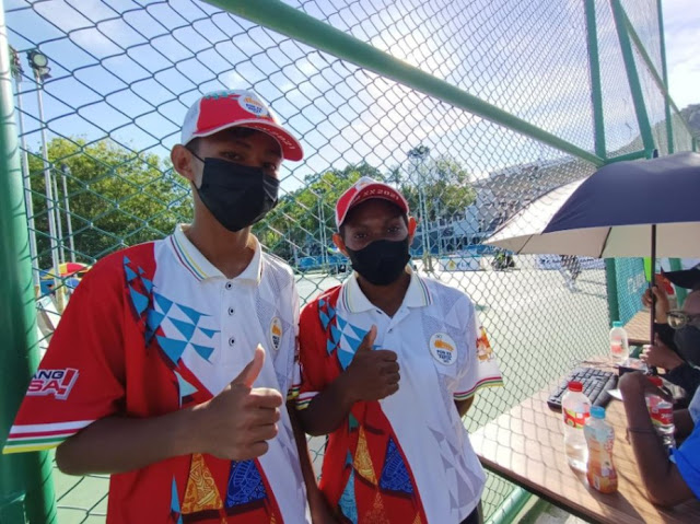 Ballboy di Arena Tenis Sian Soor Jayapura Sebut PON XX Papua Motivasi Menjadi Atlet.lelemuku.com.jpg