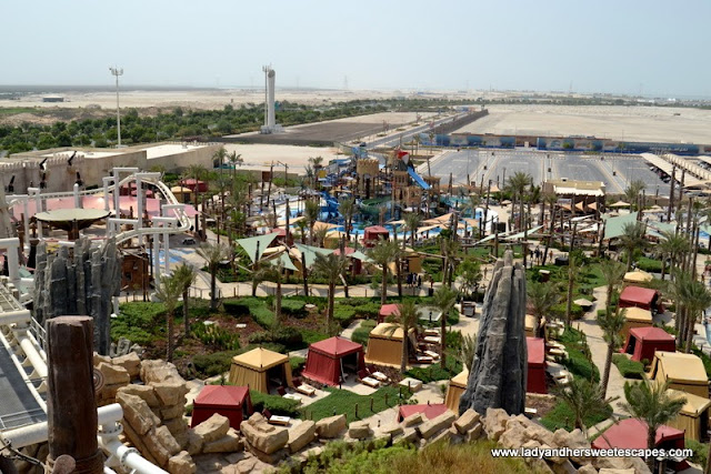 private cabanas at Yas Waterworld