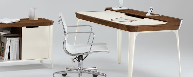 desain meja kantor minimalis modern