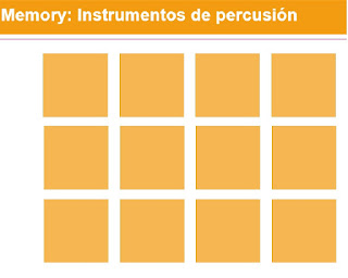  Memory. Instrumentos de percusión