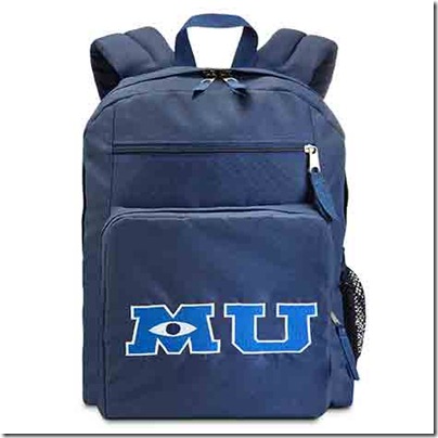 Monster University Official Clothing - Blue backpack