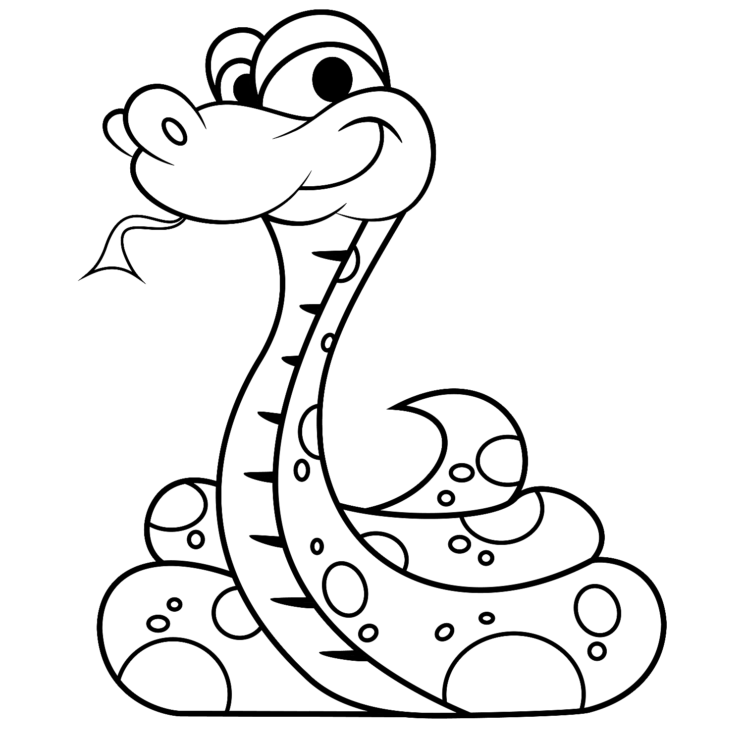 Snake Printable Coloring Pages 2