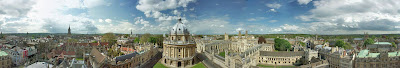 Panorama of the skyline of Oxford