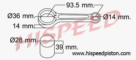 Daftar Connecting Rod/Stang Seher Motor Yamaha  Serba 