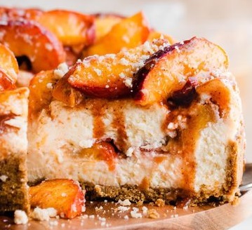 Peach Cobbler Cheesecake -  a bakery near me