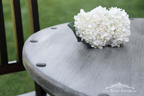 Weathered Gray Table Redo, Fusion Paint, Bliss-Ranch.com