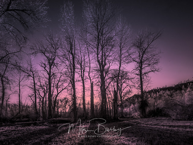 An Infra Red Sunset at the Little Spokane River