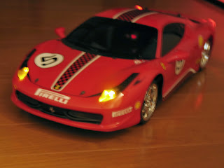 TT02 Ferrari 458 LED headlights