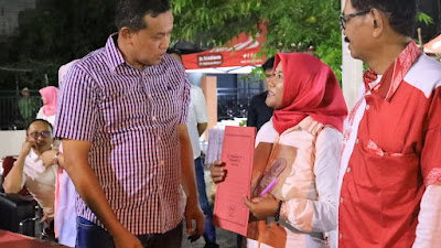Tri Adhianto Hadiri Perayaan HUT Ke-25 Kelurahan Aren Jaya
