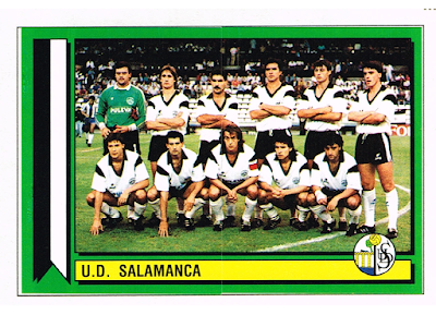 alineación titular de la UD Salamanca en encuentro de la temporada 1989-1990