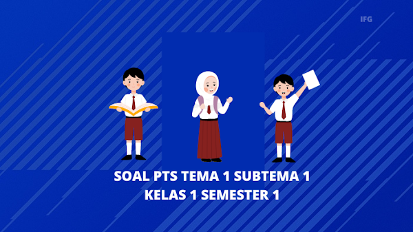  SOAL PTS TEMA 1 SUBTEMA 1 KELAS 1 SEMESTER 1 SD