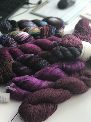 Purple Yarn Stash