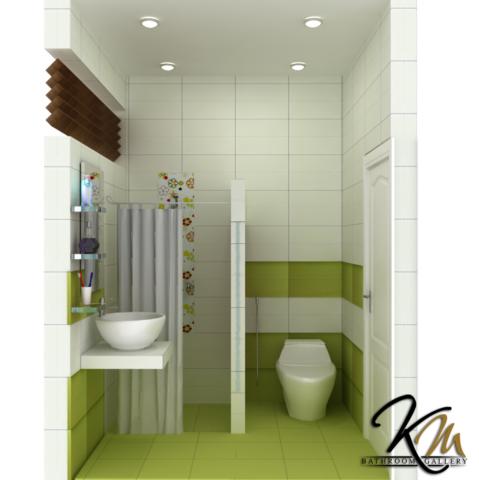 desain kamar  mandi  minimalis  green theme Desain Rumah 