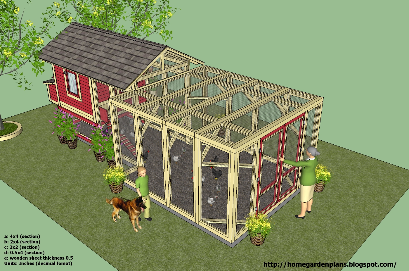 Simple Chicken Coop Design L101 - chicken coop plans