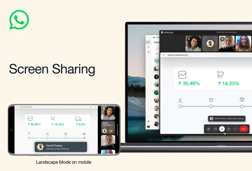 WhatsApp 螢幕共享正式登場，視訊通話帶來全新體驗
