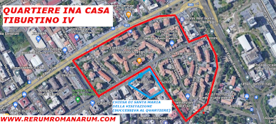 Mappa quartiere INA Casa Tiburtino