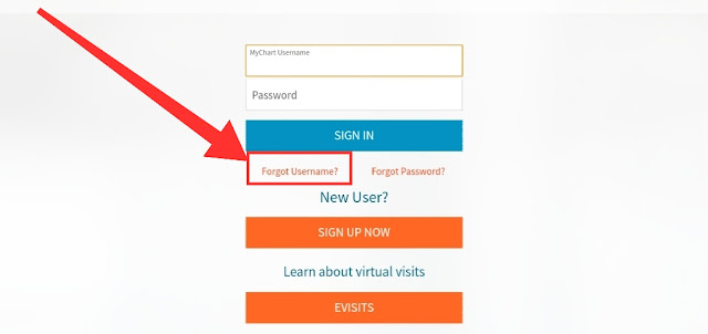 Fairview MyChart Login Page