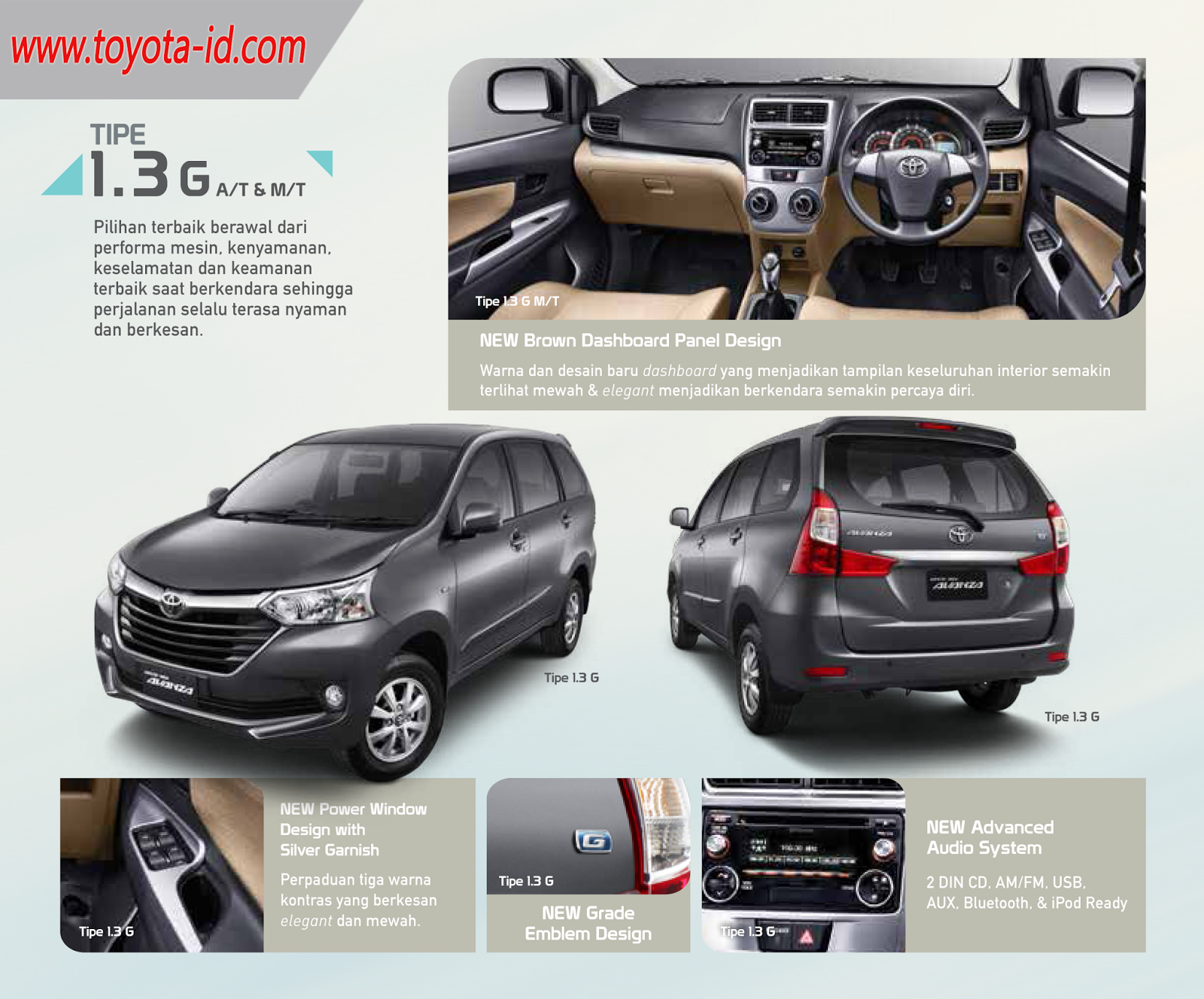Spesifikasi Toyota Grand New Avanza 2015 Toyota Astra Indonesia
