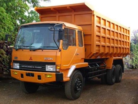 Dump truk tronton - orange 