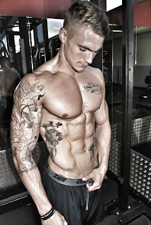 aesthetic muscle, bodybuilder, great abs, male fitness model, male model, muscle, physique, ripped muscle, Ross Dickerson, vascular muscle, 