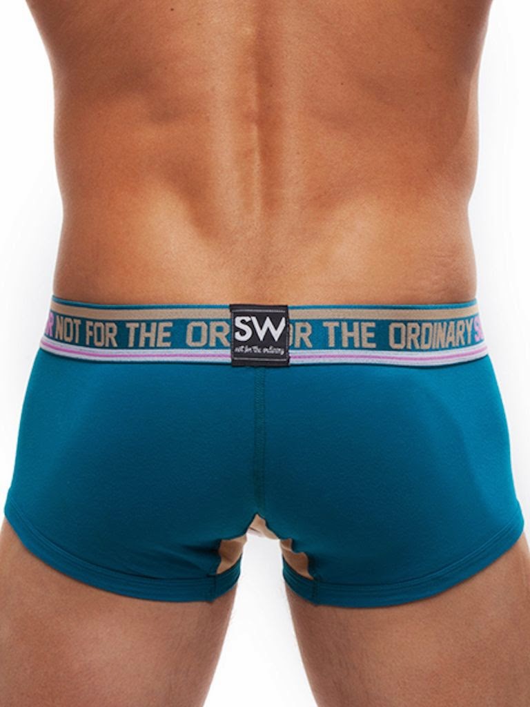 Supawear Diamond Dash Trunk Underwear Marine Back Cool4Guys