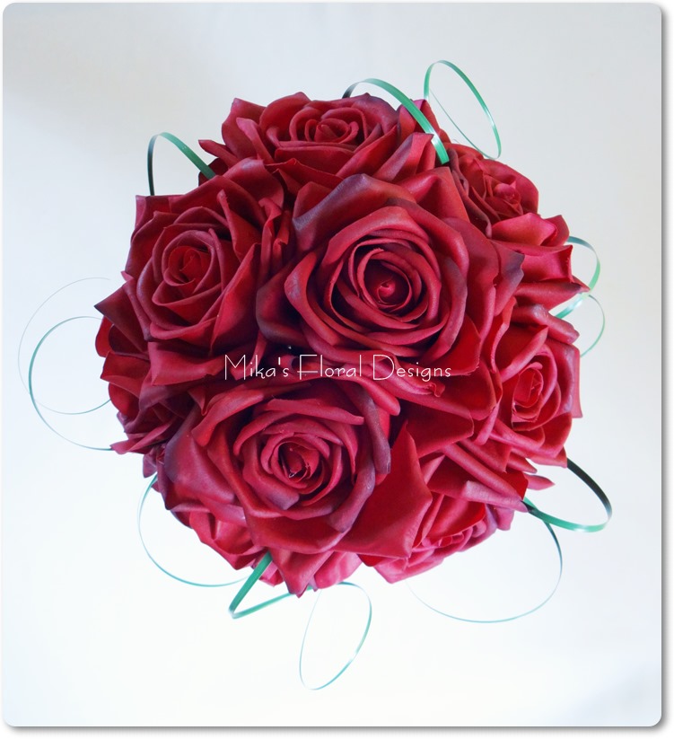 types of flowers hibiscus Red Rose Wedding Bouquet | 751 x 823