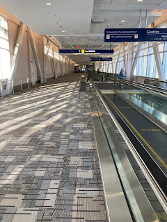 Empty concourse at airport