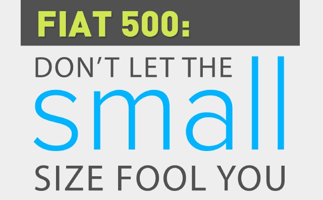 Image: Fiat 500: Don't Let the Small Size Fool You #infographic