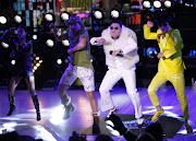 Psy defeats Robert Burns. Happy 2013 ! (psy performs during new years eve celebrations)