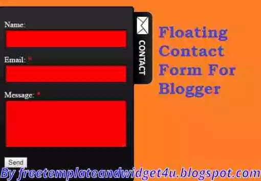 How To Add  Floating Contact us Widget in Blogger.
