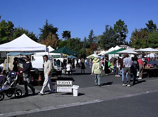 Farmers' market in Sebastopol, West Sonoma County, California