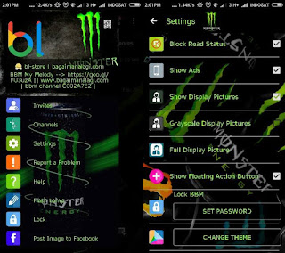 BBM MOD Whatsapp Monster Energy v2.12.0.11 Terbaru