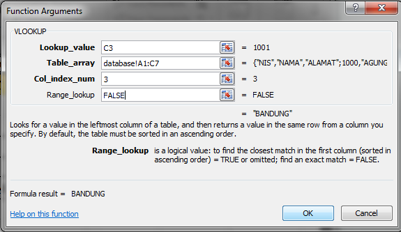 Nurhamim's blog: Berlatih menggunakan fungsi Vlookup pada 