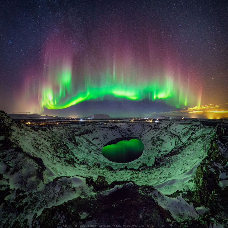 Pemandangan Langit Aurora Gambar  Viral HD