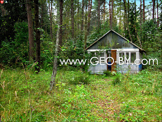 Abandoned pioneer camp 'Yasnaya Polyana' (Сlear glade). Washing-stands