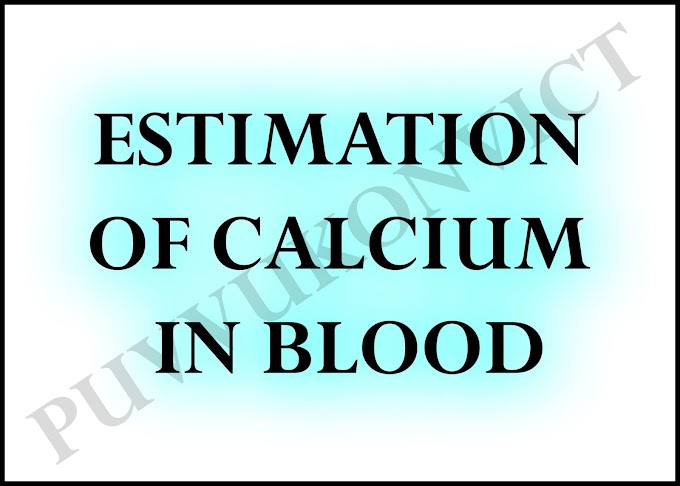Estimation of calcium in blood