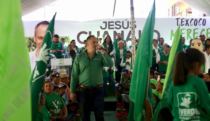 Gran arranque de campaña de Jesús Cuanalo a presidente municipal de Texcoco por Partido Verde.