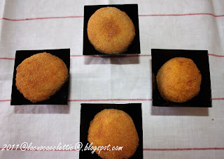 Arancini di riso con prosciutto cotto e fior di latte