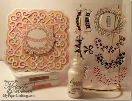 thanks ctmh remarkable wreath stamp card