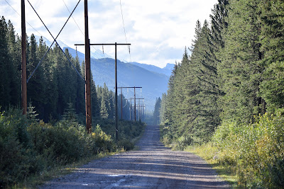 Elk Pass roadway Trans Canada Trail.