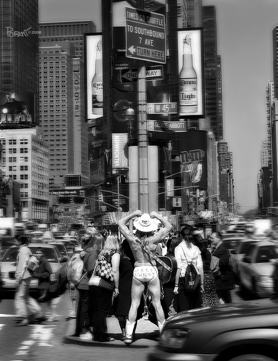 Naked  Cowboy, Time Square, NYC