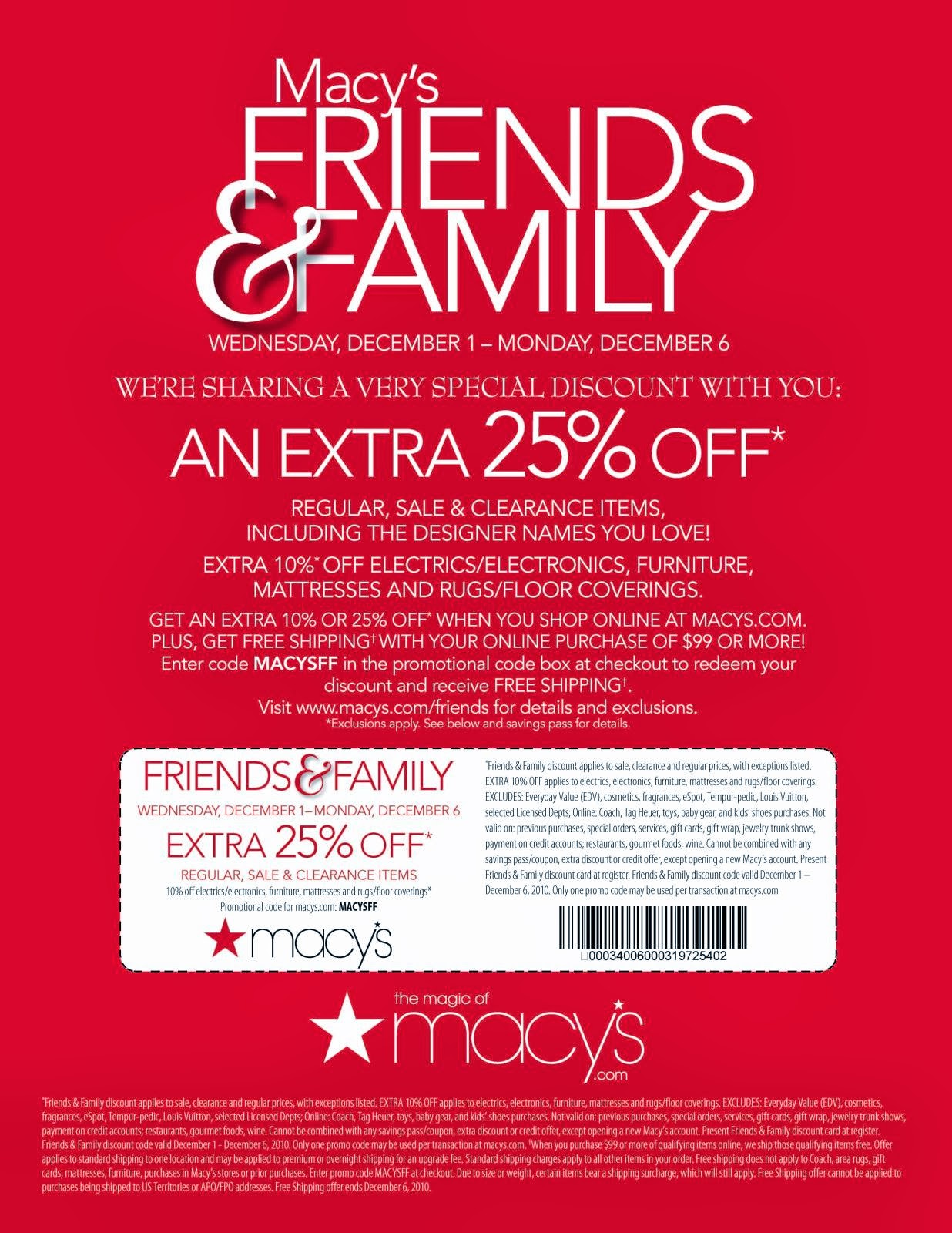 15% Macy's Printable Coupon you must Sign Up
