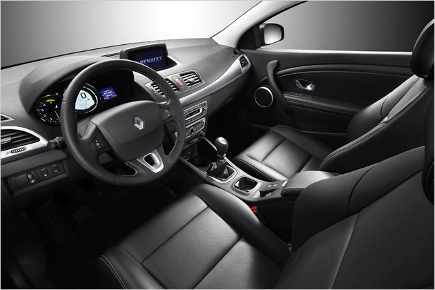 The Megane Coupe is equipped with eight airbags as well as the driving