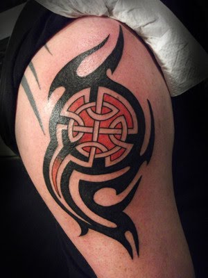 Celtic tattoos comprise of interweaving patterns knotworks and mazes that